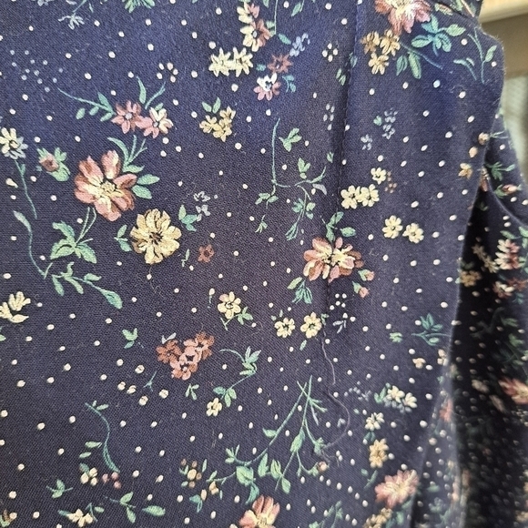 Vintage Ronni Nicole Women's Size 18 Prairie Peasant Floral Midi Dress Fit Flare - Picture 4 of 13